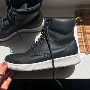 Dr. Martens navy blue boots for women